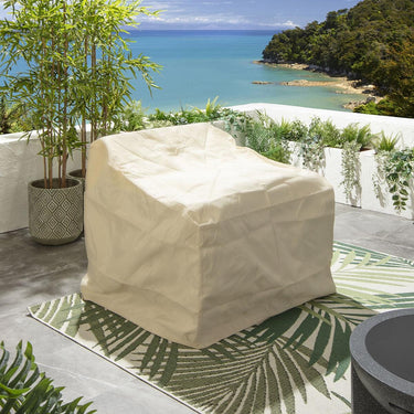 Quatropi Modern 2 Seater Outdoor Garden Sofa Aluminium Black Grey Fabric 160cm
