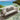 Quatropi Modern 3 Seater Aluminium Outdoor Garden Sofa Cream 230cm