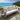 Quatropi Modern 3 Seater Aluminium Outdoor Garden Sofa Cream Beige Stripe 230cm
