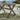 Quatropi Modern 6 Seat Outdoor Garden Dining Table Cross X-Leg Metal Beige 160cm