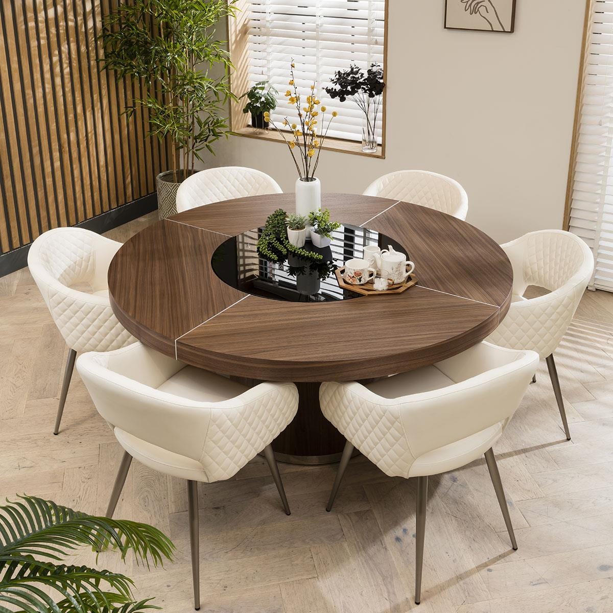 Wooden Round Circular Table For Lazy Susan Circle Tables And