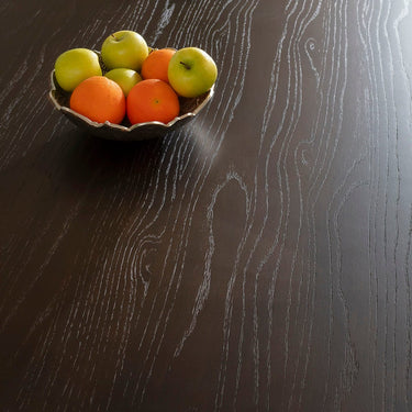 Quatropi Modern 6 Seater Wooden Kitchen Dining Room Table Dark Oak 180x95cm