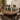Quatropi Modern 8 Seater Large Round Dining Table LED Lazy Susan Dark Elm 160cm