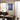 Quatropi Modern Abstract Framed Wall Artwork Blue & White 60x90cm
