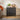 Quatropi Modern Bedside Side Table Cabinet with Drawers Black Oak Brass 65x45cm