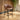 Quatropi Modern Breakfast Counter Bar Stool Chairs With Back Anitique Brown Fabric
