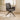 Quatropi Modern Carver Swivel Dining Room Chair with Arms Grey Boucle