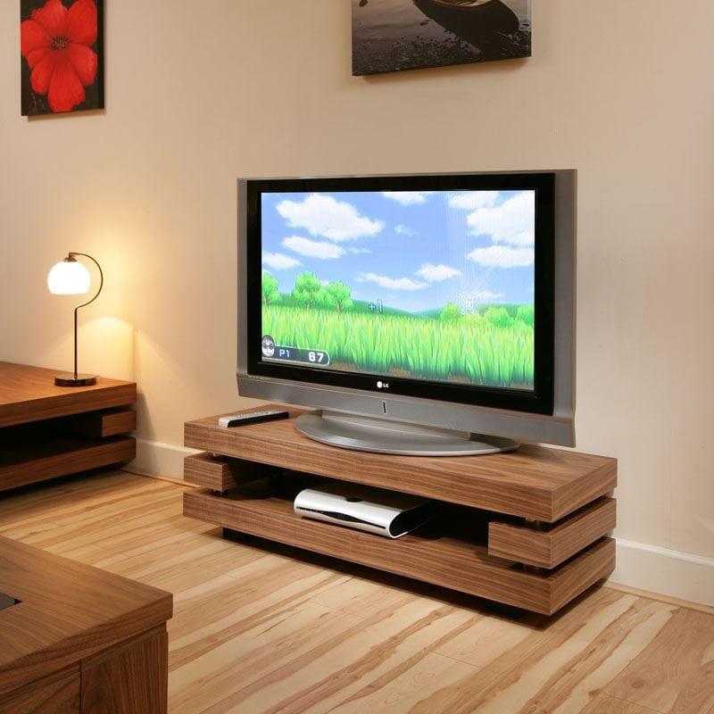 Quatropi Modern Designer TV Cabinet / Stand Walnut  Stunning AG Studios 397F