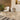 Quatropi Modern Dining Table and Chairs Set Cream Velvet Glass 8 Seat Dining Set