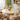 Quatropi Modern Glass-Topped Round Dining Table and Chairs 4 Seater Set Yellow & Cream