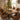 Quatropi Modern Industrial Parquet Wooden 8 Seater Dining Set Tan Leather 220cm