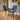 Quatropi Modern Kitchen Carver Dining Chair with Arms Blue Chenille