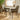 Quatropi Modern Kitchen Carver Dining Chair with Arms Green Chenille