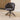 Quatropi Modern Kitchen Carver Dining Room Chair Grey Fabric Swivel Base