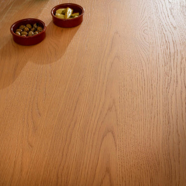 Quatropi Modern Large 10 Seater Wooden Kitchen Dining Room Table Light Oak 240x105cm