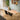 Quatropi Modern Large Extendable Dining Table Blue & Orange Rustic Ceramic 180-260cm