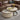 Quatropi Modern Large Round Nesting Coffee Table Set Ivory Wood White Shagreen
