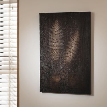 Quatropi Modern Large Wall Panel Artwork Black & Brown 60x90cm