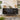 Quatropi Modern Mid Century Sideboard Buffet Black Oak Cabinet with Drawers 160cm
