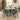Quatropi Modern Natural Round Solid Wooden Dining Set For 4 Teal Velvet 120cm