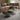 Quatropi Modern Nesting Coffee Table Set of 2 Contemporary Grey Black Oak 85cm