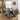 Quatropi Modern Oval 6 Seater Dining Table and Chairs Dining Set Grey Black