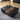 Quatropi Modern Rectangular Black Coffee Table Oak Relcaimed Elm Wood 100x80cm