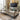 Quatropi Modern Rectangular Coffee Table Glass Top Brushed Metal Frame Taupe Grey