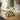 Quatropi Modern Round Extendable Dining Table White & Green Ceramic 115-190cm