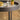 Quatropi Modern Round Glass Bedside Lamp Side Table White Marble Effect 50cm