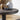 Quatropi Modern Round Side Table Nightstand Bedside Sofa Table Grey Oak 50cm