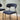 Quatropi Modern Scandi Kitchen Dining Room Chair Blue Fabric