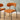 Quatropi Modern Scandi Kitchen Dining Room Chair Burnt Orange Fabric