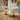 Quatropi Modern Scandi Swivel Kitchen Dining Chair Natural Grey Fabric