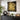 Quatropi Modern Square Abstract Framed Wall Artwork Black & Gold 90x90cm