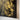 Quatropi Modern Square Abstract Framed Wall Artwork Black & Gold 90x90cm