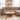 Quatropi Modern Square Glass Coffee Table Matte White Walnut 100cm