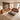 Quatropi Modern Tan Leather 2 Seater and 3 Seater Sofa Settee Couch Set