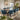 Quatropi Modern Wide 8 Seat Extending Ceramic Dining Set Grey Blue 160-240cm