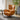 Quatropi Modern Wing Back Electric Powered Recliner Armchair Orange Leather