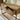 Quatropi Modern Wood Console Entrance Hallway Table Oak & Gold Metal Brown 108cm