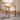 Quatropi Modern Wooden Kitchen Dining Room Chair Natural Oak Cream Boucle Fabric