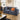Quatropi Modular 2 Seater Small Modern Sectional Sofa Couch Blue Fabric