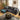 Quatropi Modular 3 Seater Modern Sofa Chaise Couch Footstool Black Fabric