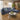 Quatropi Modular 3 Seater Modern Sofa Chaise Couch Footstool Blue Fabric