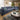Quatropi Modular Corner Sofa 6 Seater Modern L Shape Couch Set Blue Fabric