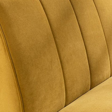 Quatropi Mustard Velvet For The Deco Corner Bench and Chairs