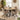 Quatropi Natural Solid Round Wooden Dining Table And 4 Chairs Set Mink 120cm