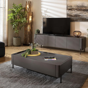 Quatropi Newton Coffee Table Matte Space Grey 120x64cm