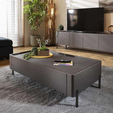 Quatropi Newton Coffee Table Matte Space Grey 120x64cm